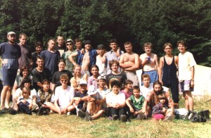 Foto 2 Echipa de explorare a pe+Öterilor +«n Parcul Na+¢ional Cheile Nerei - Beu+Öni+¢a 1999